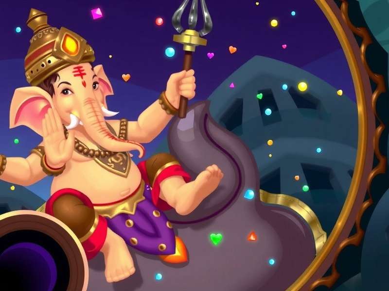 Players celebrating Diwali in-game Ganesha's Enchanted Realm community event